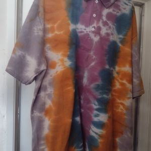 Men tie dye Polo